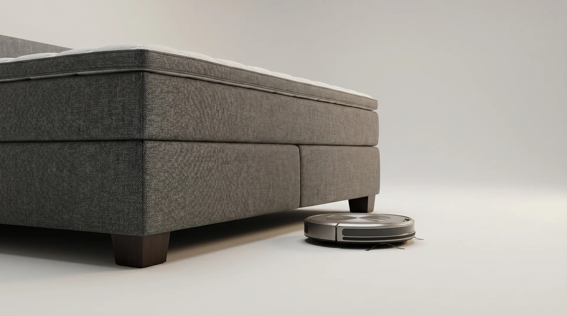 Bild: Saugroboter unter Boxspringbett: Welche Bodenfreiheit brauchst du?